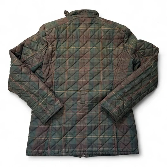 Ralph Lauren Green‎ and Brown Quilted Jacket Women’s Small *No Belt - Picture 2 of 5